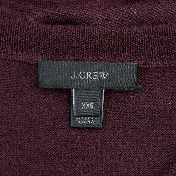 J Crew Womens Size XXS Sweater Merino Wool Bell Sleeve High Low Hem V Neck - Picture 12 of 16